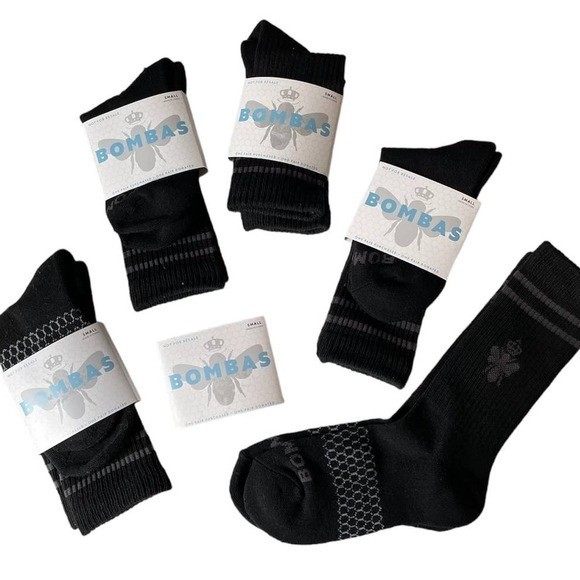 Bombas Crew Socks Size Small (Set of 5) - Picture 1 of 1